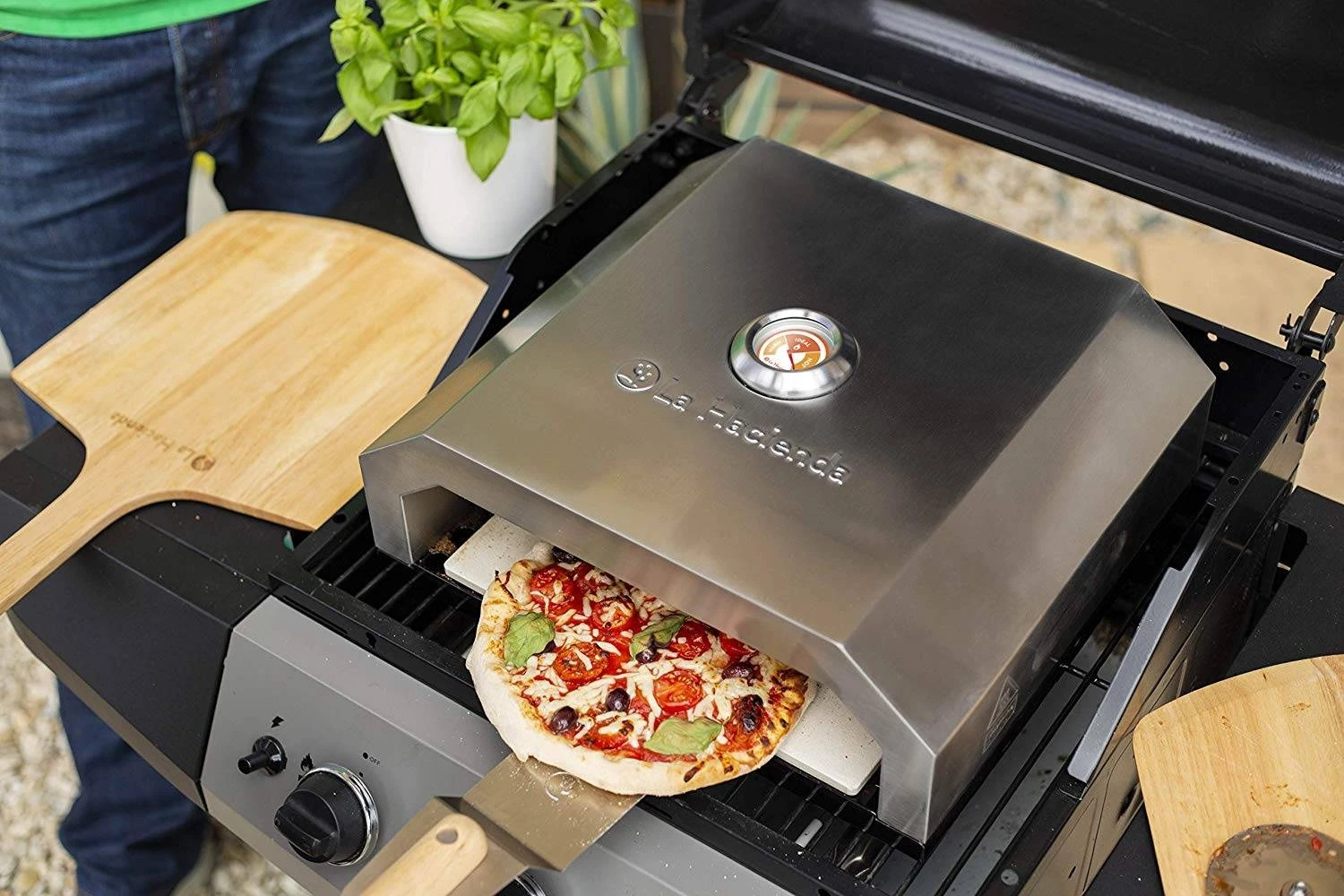 La Hacienda Stainless Steel BBQ Pizza Oven 3 La Hacienda Stainless Steel BBQ Pizza Oven