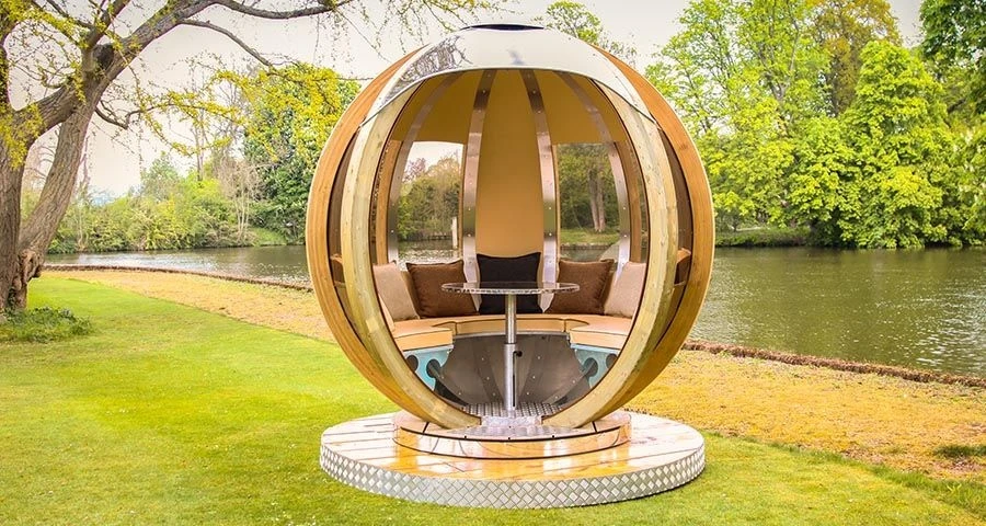 Ornate Garden The Rotating Sphere Lounger 3 Ornate Garden The Rotating Sphere Lounger