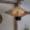 La Hacienda Hanging Silver Heater -Outdoor Garden 39157 12244