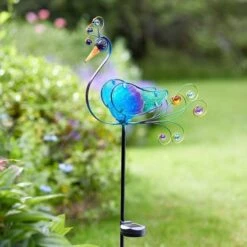 Smart Solar Peacock Solar Stake Light -Outdoor Garden 39297 12022