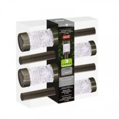 Smart Solar Montana Solar Lights 4 Pack - Stainless Steel -Outdoor Garden 39353 11963