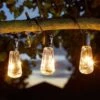 Smart Solar Eureka! Vintage Lightbulbs - Set Of 10 -Outdoor Garden 39381 11918
