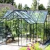 Vitavia Sirius 13000 Powder Coated Black Frame Greenhouse -Outdoor Garden 42143 8492