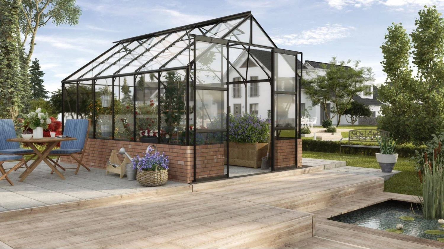 Vitavia Cassandra Dwarf Wall Greenhouse 4 Vitavia Cassandra Dwarf Wall Greenhouse - Image 2