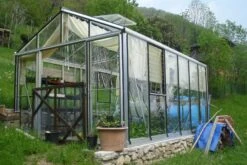 Janssens Helios Master Hobby 200/25 Tempered Glass Greenhouse 8 Janssens Helios Master Hobby 200/25 Tempered Glass Greenhouse -Outdoor Garden 43067 7408