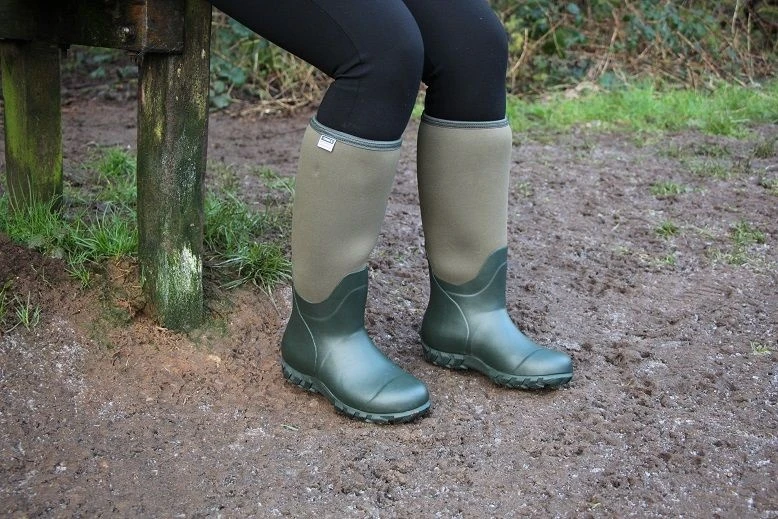 Town & Country Buckingham Rubber Boots - Green 4 Town & Country Buckingham Rubber Boots - Green - Image 2