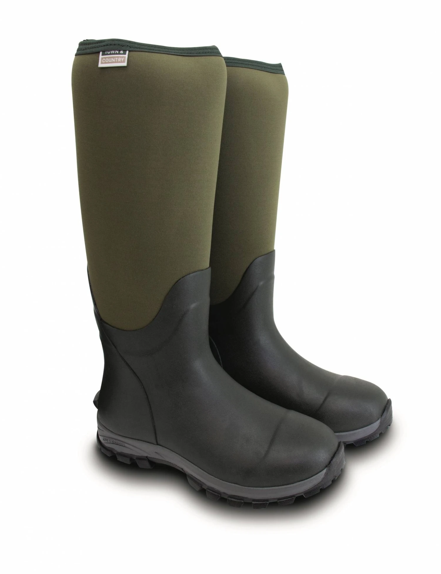 Town & Country Buckingham Rubber Boots - Green 5 Town & Country Buckingham Rubber Boots - Green - Image 3