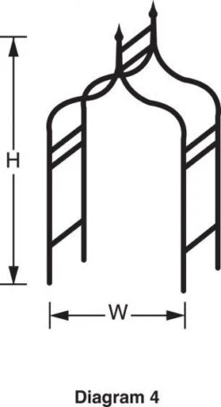 Tildenet Gothic Arch -Outdoor Garden 43470 7035