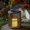 Smart Solar Urbane Lantern - Slate -Outdoor Garden 46187 3669