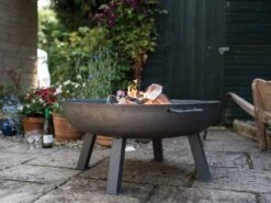 Woodlodge Glasto Fire Pit With Legs 55cm -Outdoor Garden 46288 3425