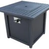 Woodlodge Penryn Black Gas Fire Pit Table -Outdoor Garden 46300 3409