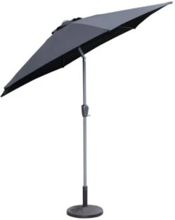 Katie Blake Sturdi 2.5m Crank Round Parasol Grey
