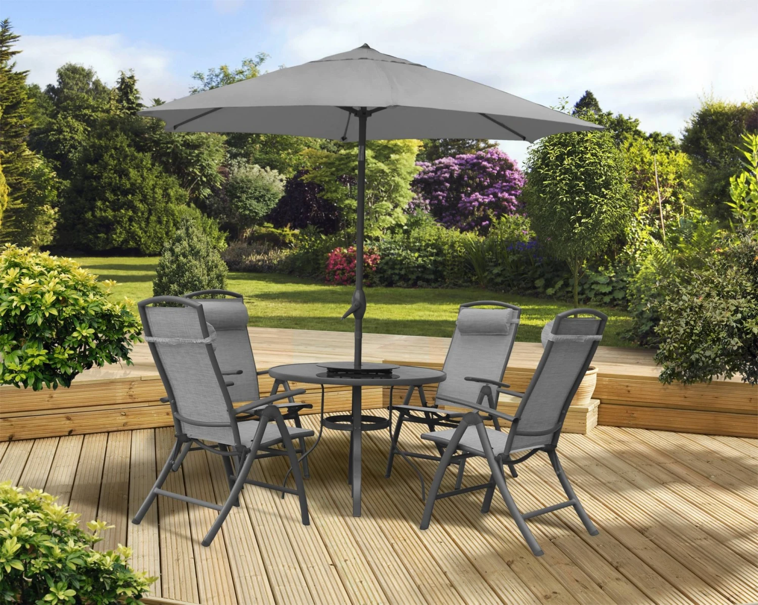 Pagoda Sienna 4 Seat Dining Set Including Parasol 3 Pagoda Sienna 4 Seat Dining Set Including Parasol