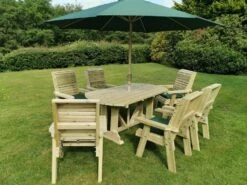 Churnet Valley Ergo 6 Seat Table Set - 6 X Chairs 8 Churnet Valley Ergo 6 Seat Table Set - 6 X Chairs -Outdoor Garden 46799 2532