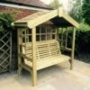 Churnet Valley Cottage Arbour Trellis 3 Seater 1 Churnet Valley Cottage Arbour Trellis 3 Seater -Outdoor Garden 46809 2499