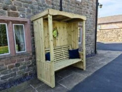 Churnet Valley Four Seasons 3 Seater Arbour 8 Churnet Valley Four Seasons 3 Seater Arbour -Outdoor Garden 46819 2468