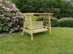 Churnet Valley Antoinette Swing 3 Seater -Outdoor Garden 46823 2454