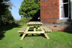 Churnet Valley Deluxe Picnic Table 1.5m 9 Churnet Valley Deluxe Picnic Table 1.5m -Outdoor Garden 46828 2432
