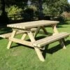 Churnet Valley Deluxe Picnic Table 1.8m -Outdoor Garden 46829 2426