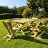 Churnet Valley Ashcombe Table Set 6 Seater -Outdoor Garden 46841 2383