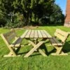 Churnet Valley Ashcombe Table Set 4 Seater 2 Churnet Valley Ashcombe Table Set 4 Seater -Outdoor Garden 46842 2380