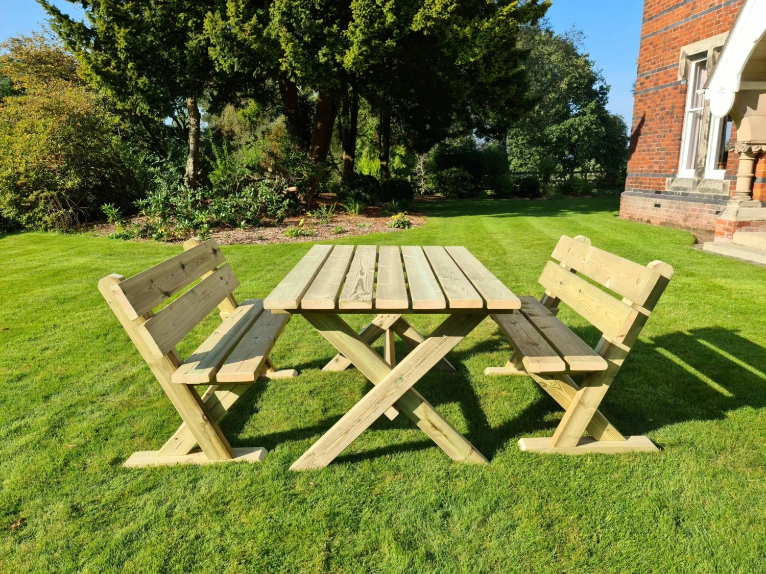 Churnet Valley Ashcombe Table Set 4 Seater 3 Churnet Valley Ashcombe Table Set 4 Seater
