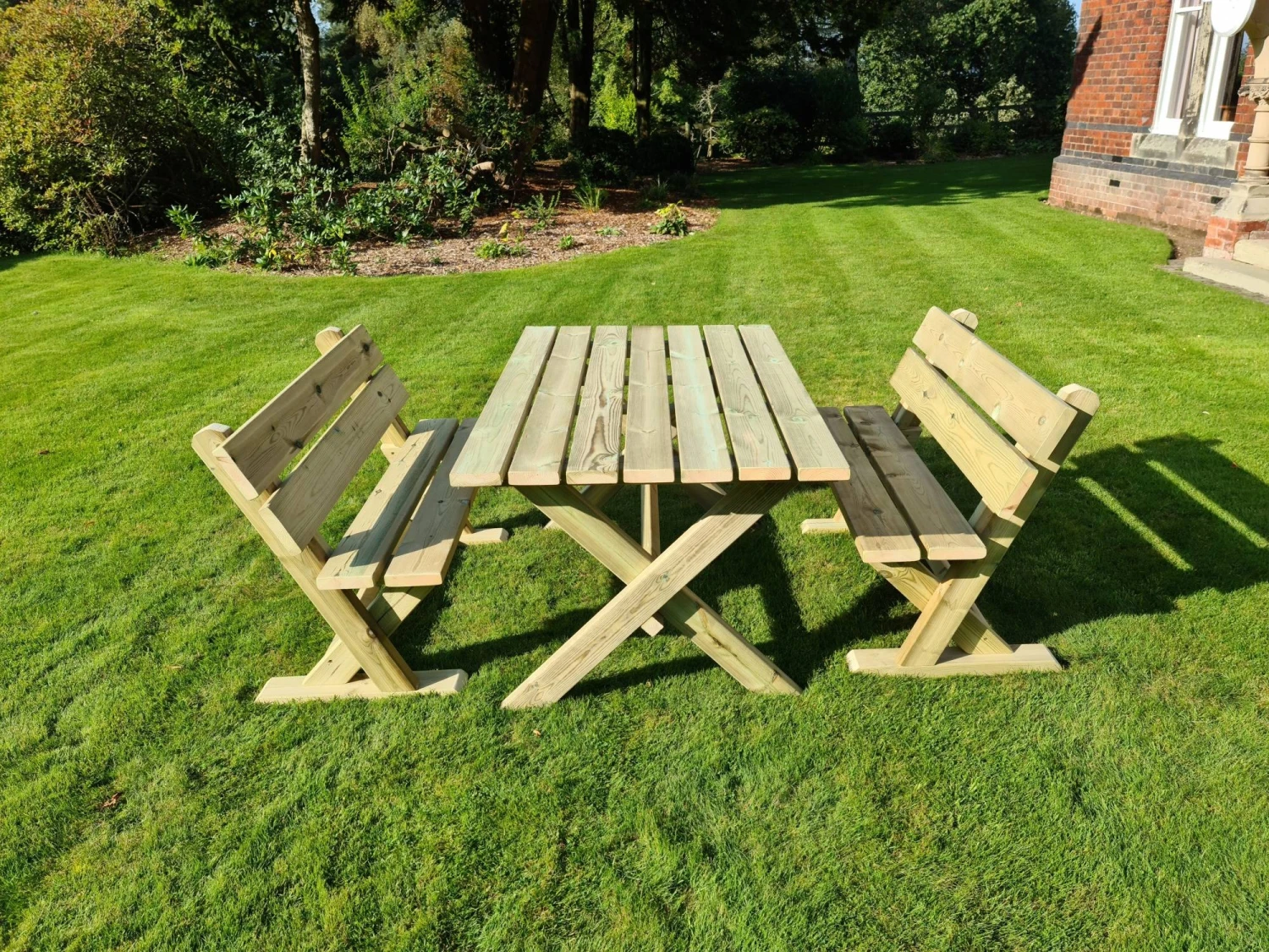 Churnet Valley Ashcombe Table Set 4 Seater 4 Churnet Valley Ashcombe Table Set 4 Seater - Image 2