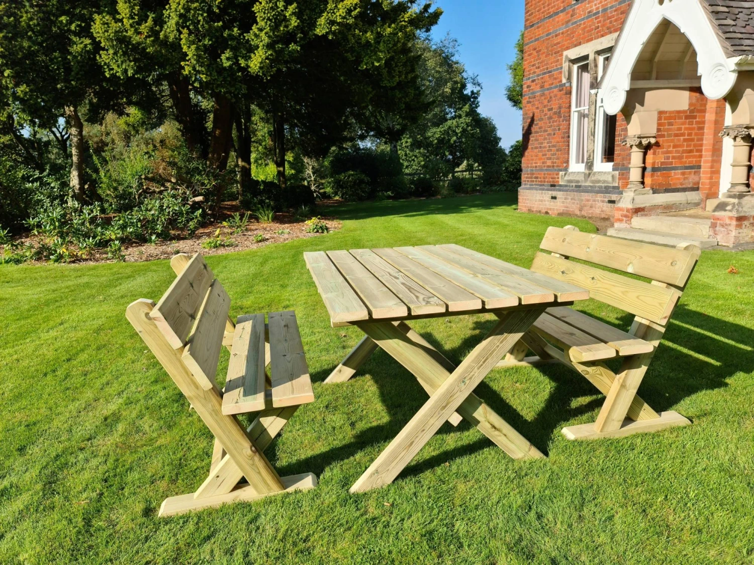 Churnet Valley Ashcombe Table Set 4 Seater 5 Churnet Valley Ashcombe Table Set 4 Seater - Image 3