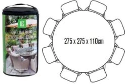 LG Outdoor DXCOV04 Deluxe Cover For 8 Seat Round Dining Set - Up To 180cm Table 7 LG Outdoor DXCOV04 Deluxe Cover For 8 Seat Round Dining Set - Up To 180cm Table -Outdoor Garden 46929 2312
