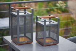 LIFE Shine Candle Light Square High - Lava -Outdoor Garden 46974 2253