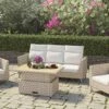 Lifestyle Garden Bermuda Light High Back Lounge Set -Outdoor Garden 47026 2160