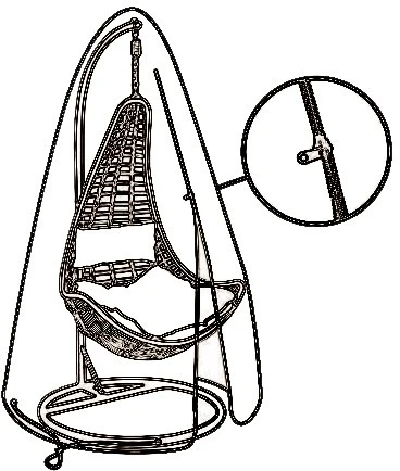 LG Outdoor DXCOV13 Egg Chair Deluxe Cover 4 LG Outdoor DXCOV13 Egg Chair Deluxe Cover - Image 2