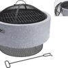 Koopman Turin Fire Bowl MgO With BBQ Rack -Outdoor Garden 47161 1868