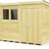 DIY Sheds Pent Shed - Double Door -Outdoor Garden 53545 25727
