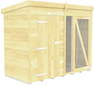 DIY Sheds Dog And Kennel Run - Full Height 3 DIY Sheds Dog And Kennel Run - Full Height